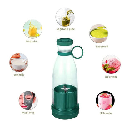 Portable Mini Juicer Bottle, Wireless Juicer Blender